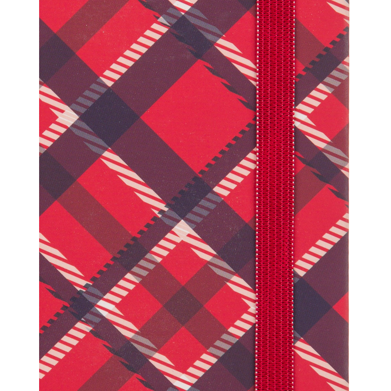 Ежедневник недатированный 7БЦ,А5,128л,резин,софт-тач,Attache Tartan,крас - фото 6