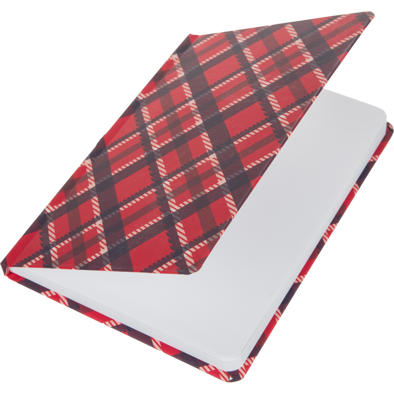 Ежедневник недатированный 7БЦ,А5,128л,резин,софт-тач,Attache Tartan,крас - фото 7