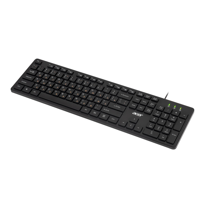 Клавиатура Acer OKW122 черный USB (ZL.KBDEE.00C) - фото 4