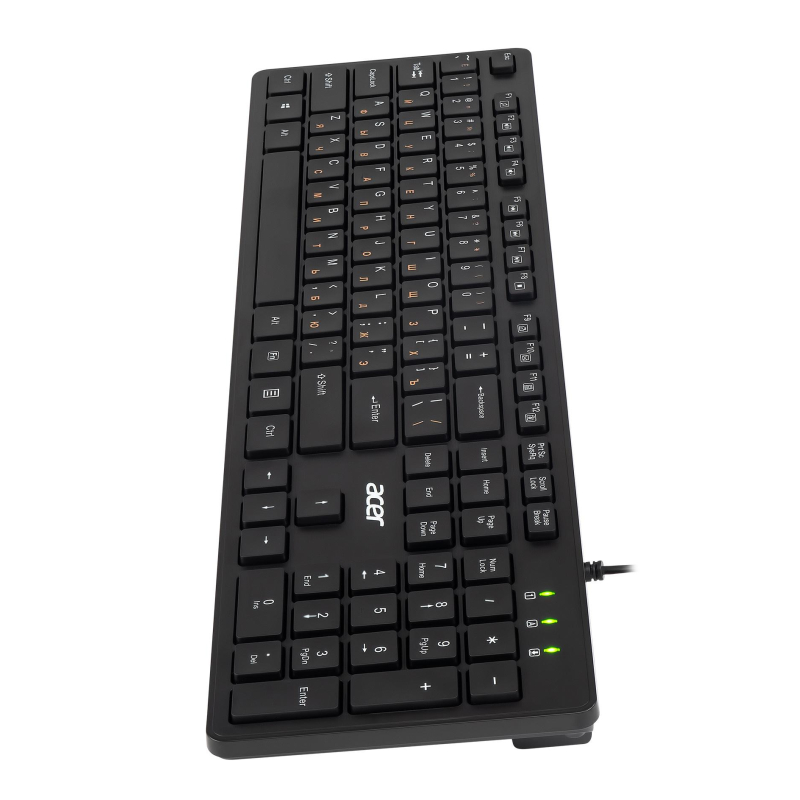 Клавиатура Acer OKW122 черный USB (ZL.KBDEE.00C) - фото 5