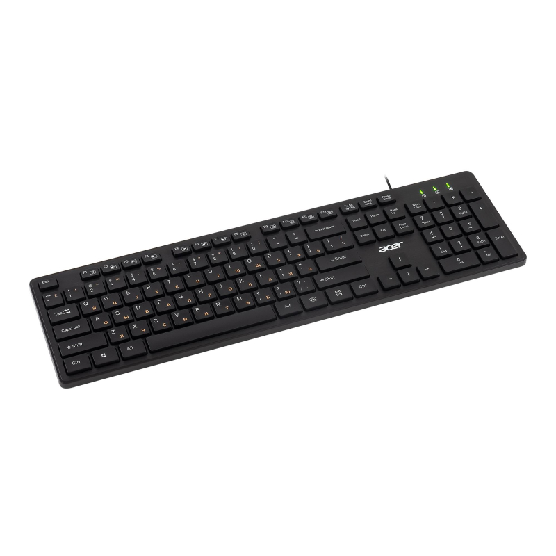 Клавиатура Acer OKW122 черный USB (ZL.KBDEE.00C) - фото 6
