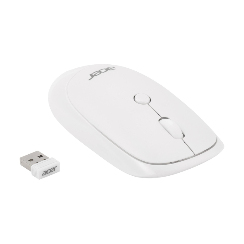Мышь компьютерная Acer OMR138 белый (1600dpi) WLS USB (4кн) (ZL.MCEEE.01L) - фото 5