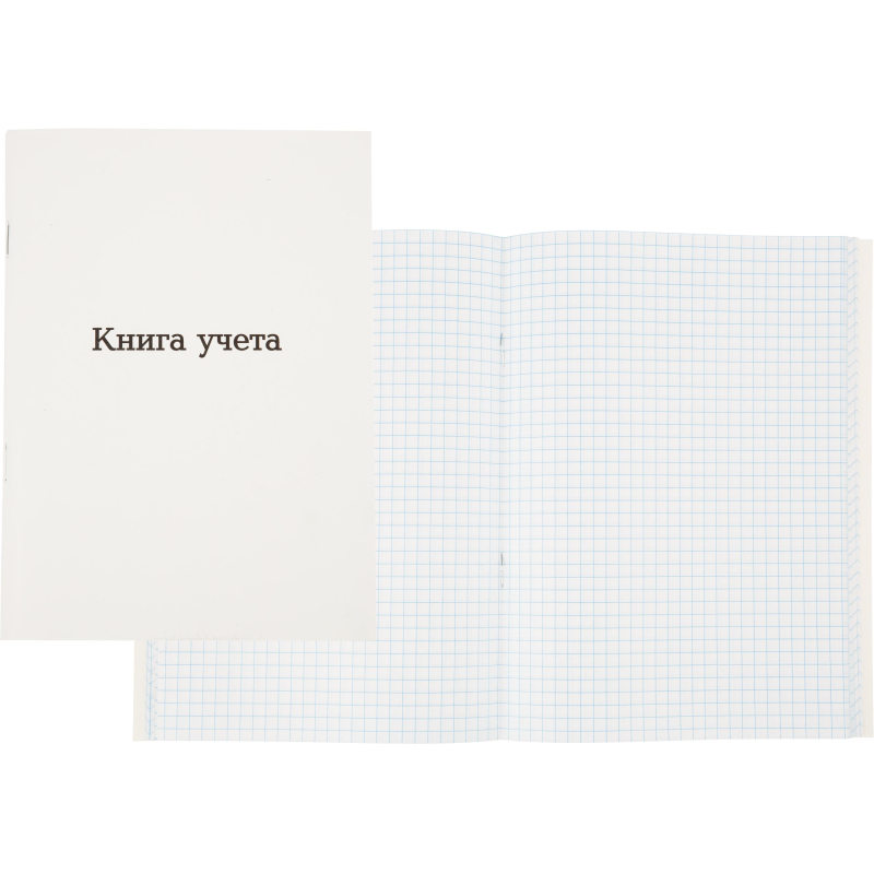 Книга учета Attache А5 96л клетка офсет картон мел. скоба - фото 1