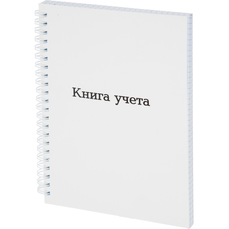 Книга учета Attache А5 96л клетка офсет картон мел. спираль - фото 2
