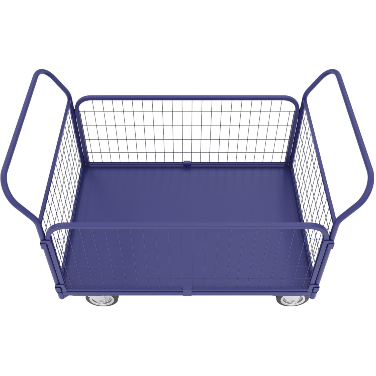 Тележка платформенная с сетчатыми бортами ТС 5 (700х1200)  колеса d 160 - фото 3