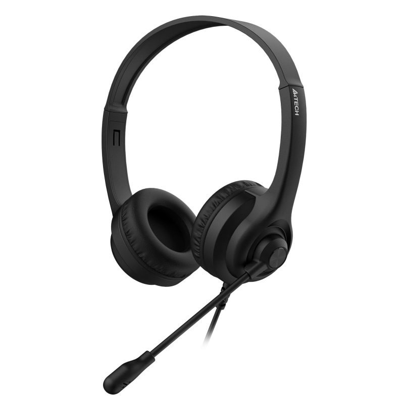 Гарнитура A4Tech HS-8i черный 1.8м накладные оголовье - фото 1