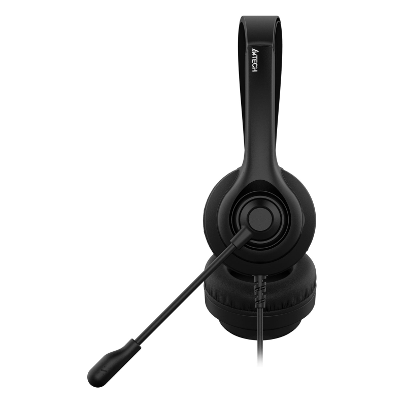 Гарнитура A4Tech HS-8i черный 1.8м накладные оголовье - фото 2