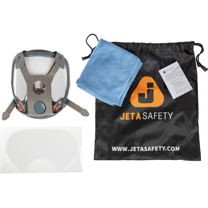 Маска полнолицевая Jeta Safety 6950 с покрытием линзы ChemShield, р.M - фото 4