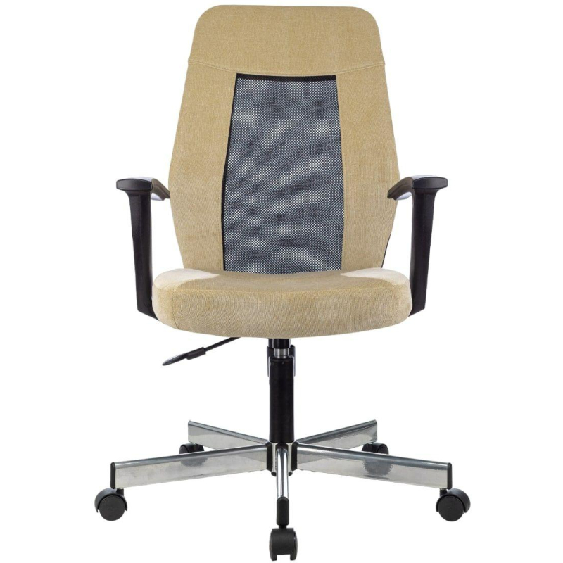 Кресло VB_EChair 225 DSL беж/черн Light-21 сетка/ткань хром - фото 2