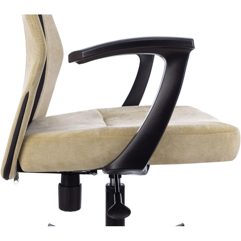 Кресло VB_EChair 225 DSL беж/черн Light-21 сетка/ткань хром - фото 6