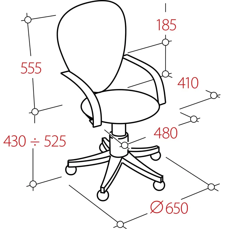 Кресло VB_EChair 225 DSL беж/черн Light-21 сетка/ткань хром - фото 9