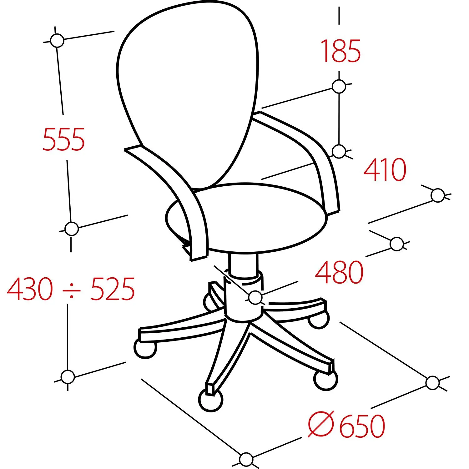Кресло VB_EChair 225 DSL черный сетка/ткань хром - фото 10