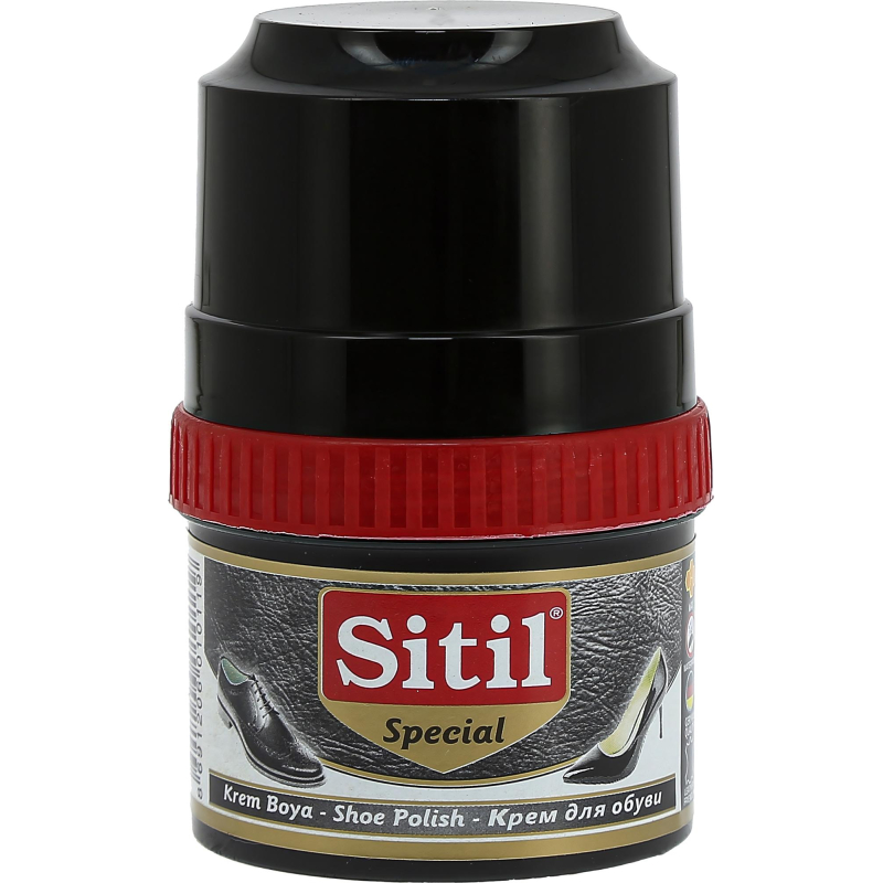 Крем для обуви Shoe Polish 60 ml,черн, крем-блеск, Sitil, 101.01 SKB - фото 1