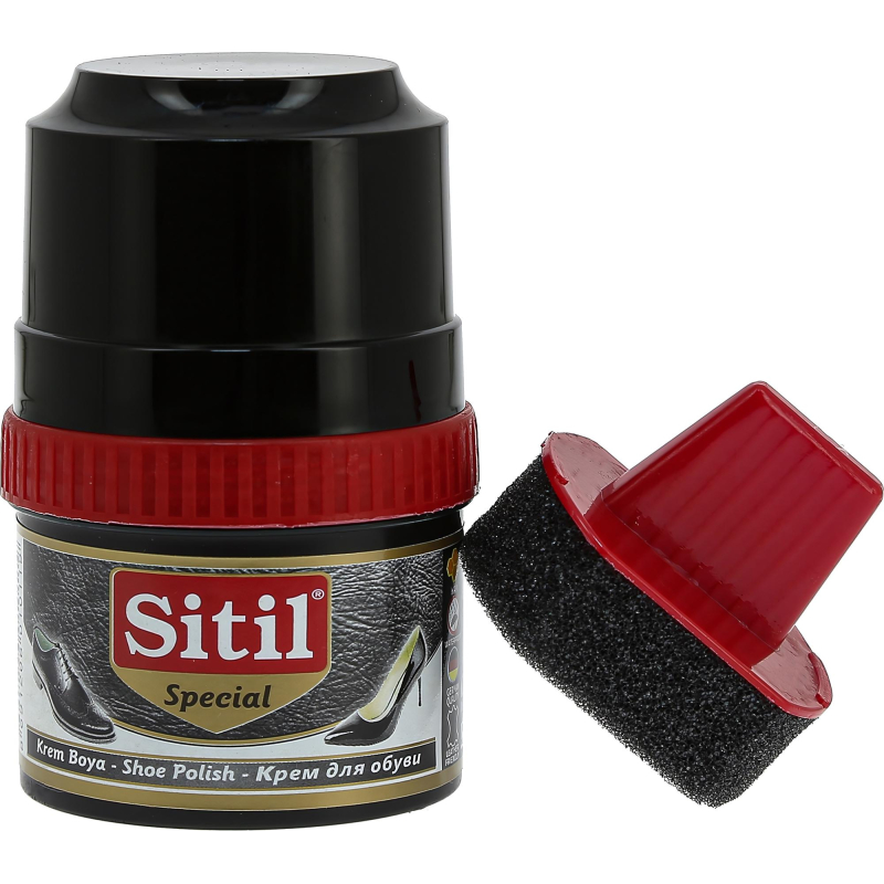 Крем для обуви Shoe Polish 60 ml,черн, крем-блеск, Sitil, 101.01 SKB - фото 3