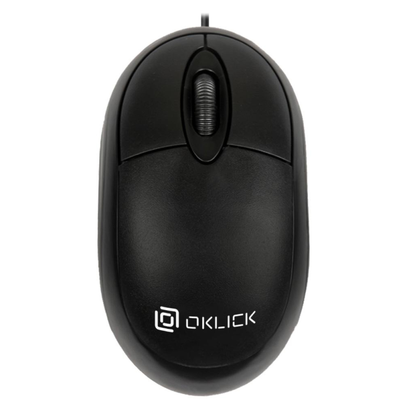 Мышь компьютерная Oklick 105S черный оптическая 800dpi/3but (400941) - фото 1