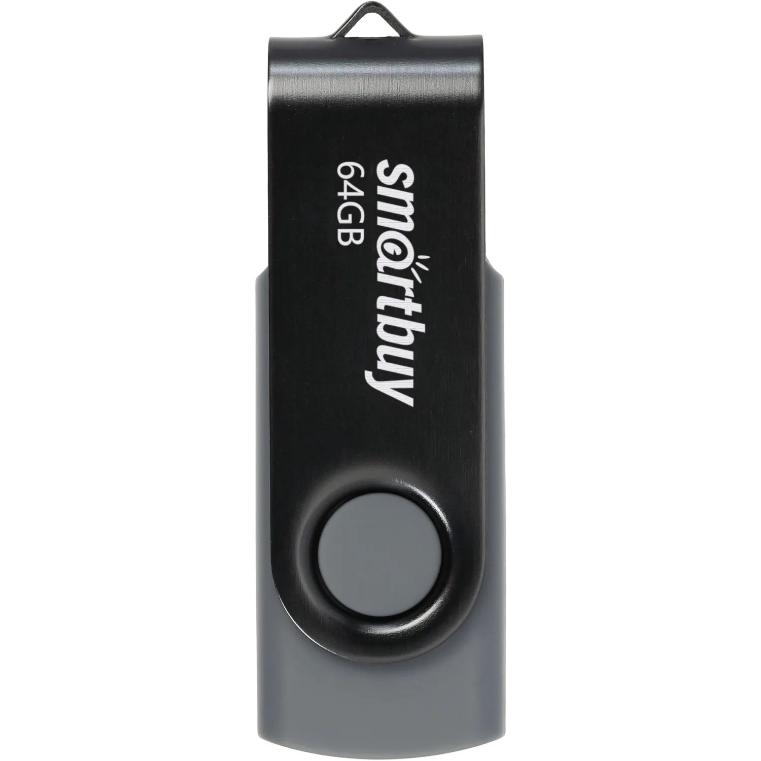 Флеш-память SmartBuy UFD 2.0 064GB Twist Black (SB064GB2TWK) - фото 1