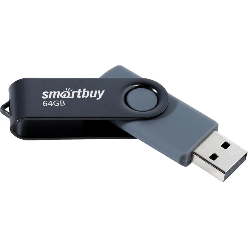 Флеш-память SmartBuy UFD 2.0 064GB Twist Black (SB064GB2TWK) - фото 4