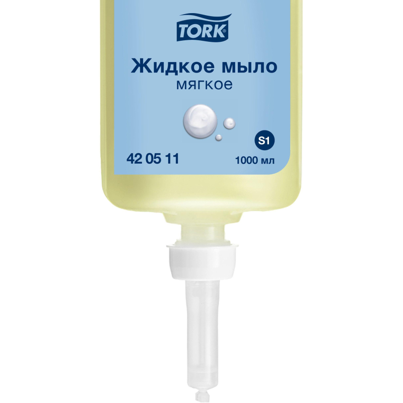 Картридж с жидким мылом Торк S1 крем 1л, 420511 - фото 1