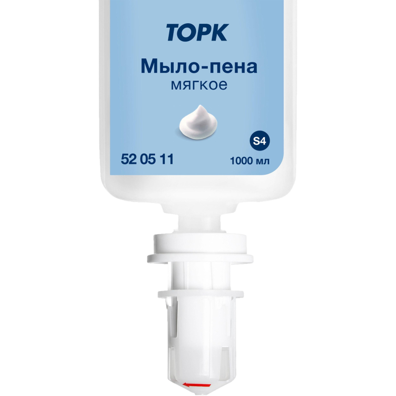 Картридж с жидким мылом Торк S4 1л пенное мягкое прозр.520511 для арт.33068 - фото 2