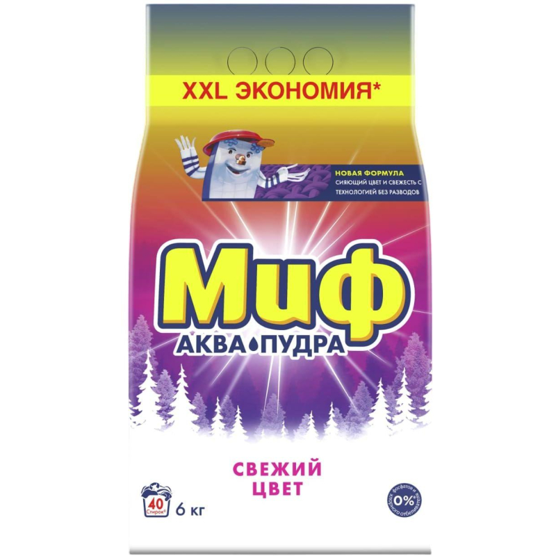 Порошок стиральный МИФ автомат 3в1 Свежий цвет, 6кг - фото 1