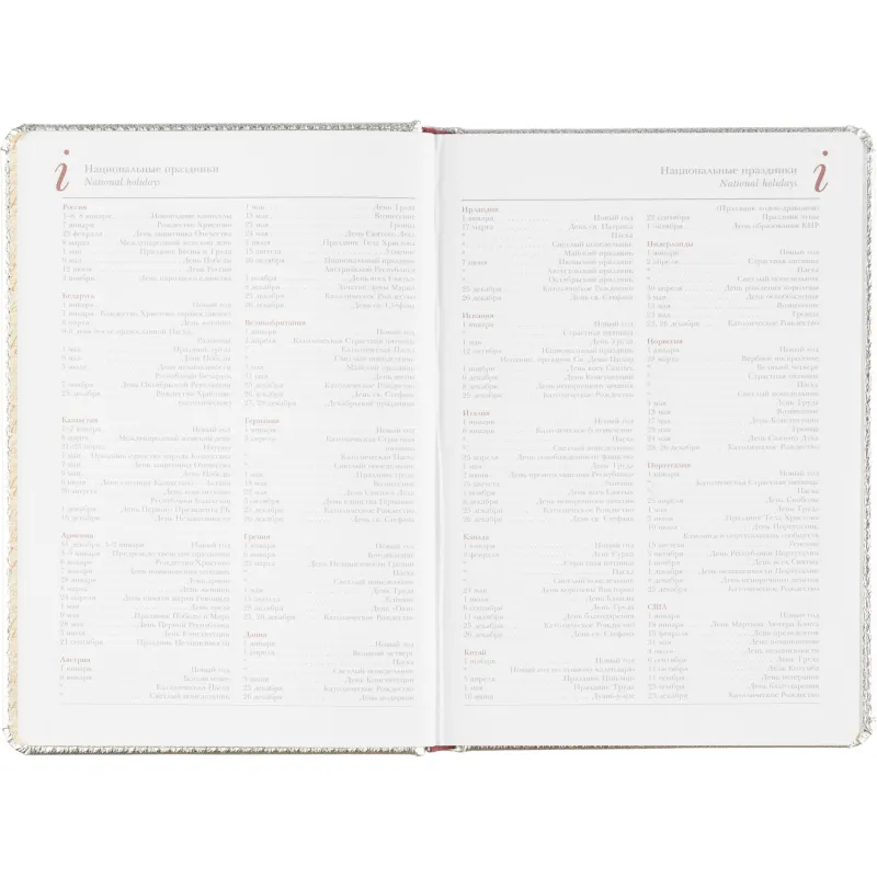 Ежедневник недатированный Sidney Nebraska, А5, 136л, серебро 3-128/10 - фото 14