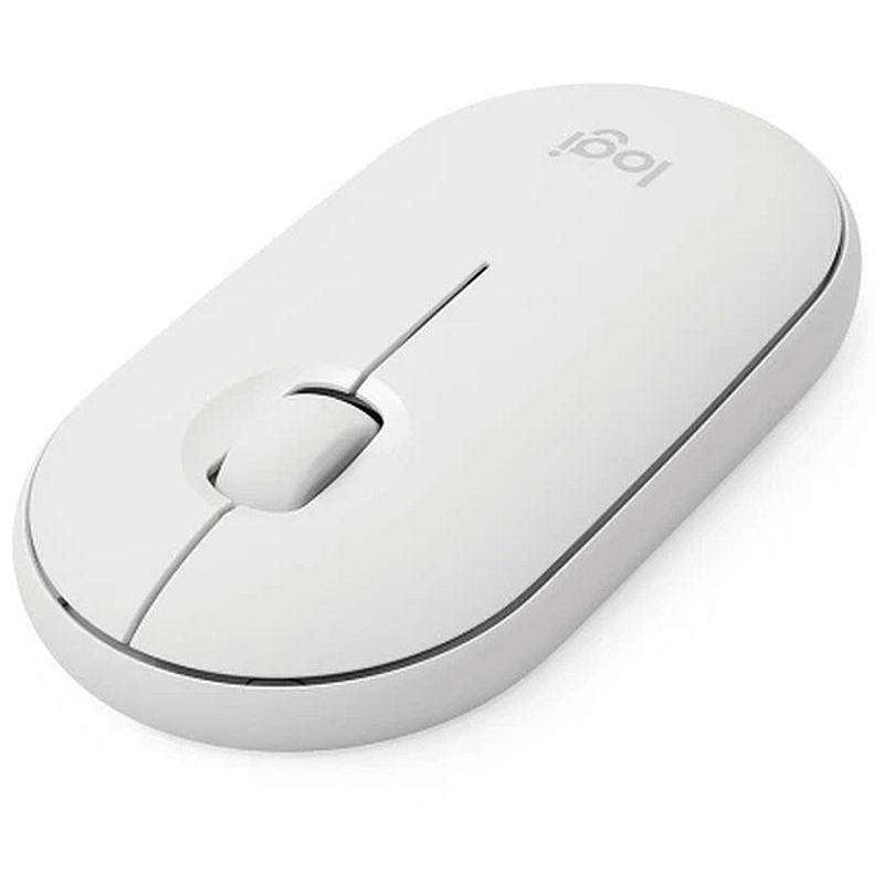 Мышь компьютерная Logitech WRL PEBBLE M350 WHITE 910-005541 - фото 1