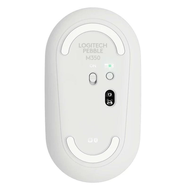 Мышь компьютерная Logitech WRL PEBBLE M350 WHITE 910-005541 - фото 2