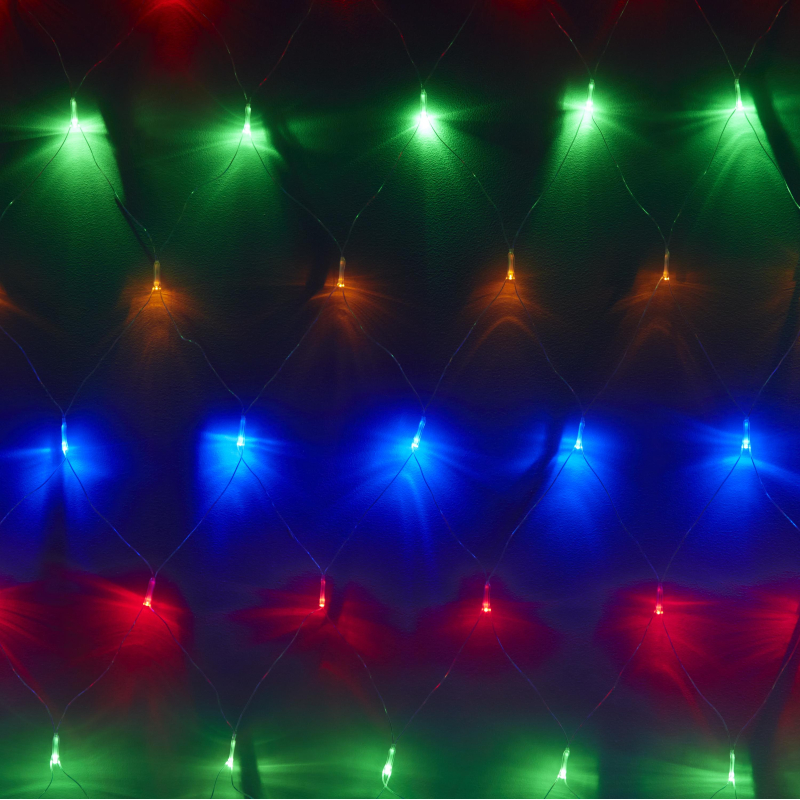 Гирлянда светодиодная мультик,240LED (2х3м)прозр провод IP20 SW-XMAXIn-0004 - фото 1