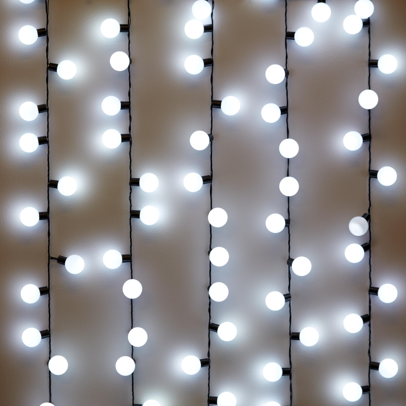 Гирлянда светодиодная Мультишар, 5м IP65,80LED хол бел IP65 SW-XMAXOut-0017 - фото 1