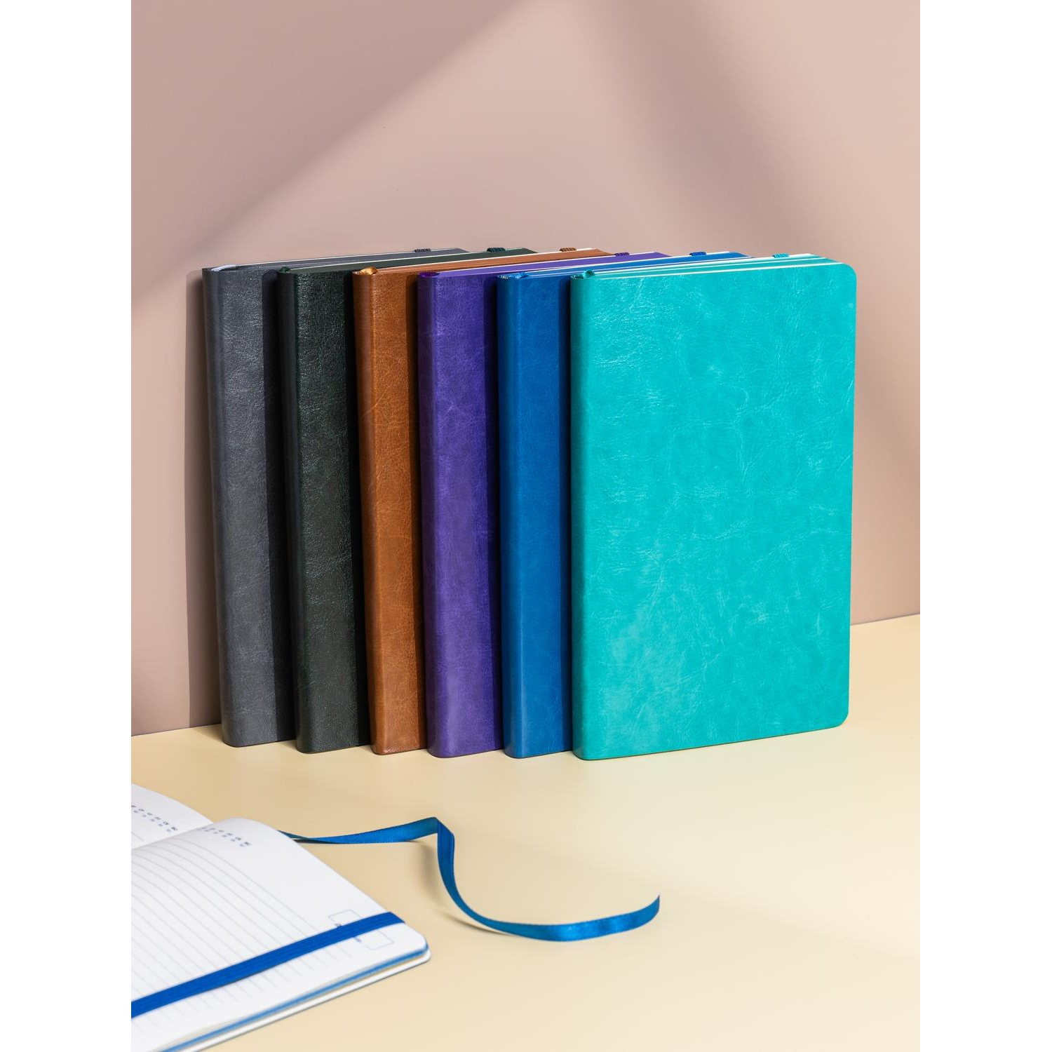 Ежедневник недатированный ATTACHE FLEX коричневый А5, 136 л. бежевый блок - фото 23