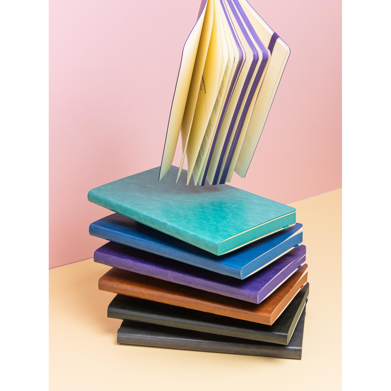 Ежедневник недатированный ATTACHE FLEX коричневый А5, 136 л. бежевый блок - фото 25