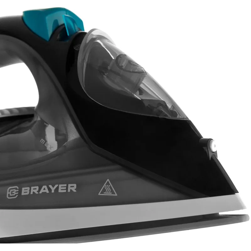 Утюг BRAYER BR4008,2400 Вт,керам,пар140 г/мин,антикапля,330 мл,верт.отпар - фото 9