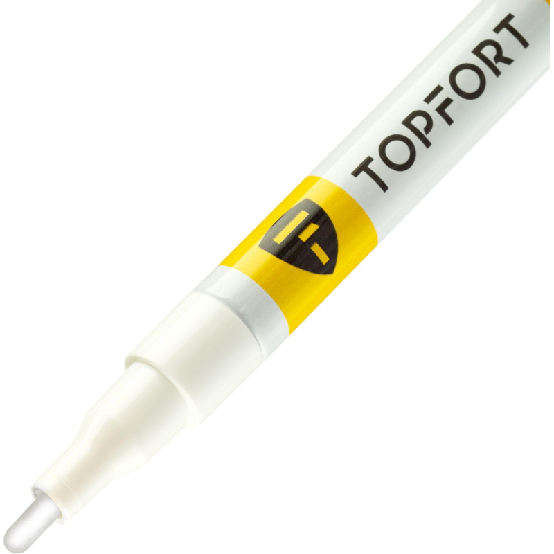 Маркер лаковый TOPFORT Paint 2 мм белый - фото 3