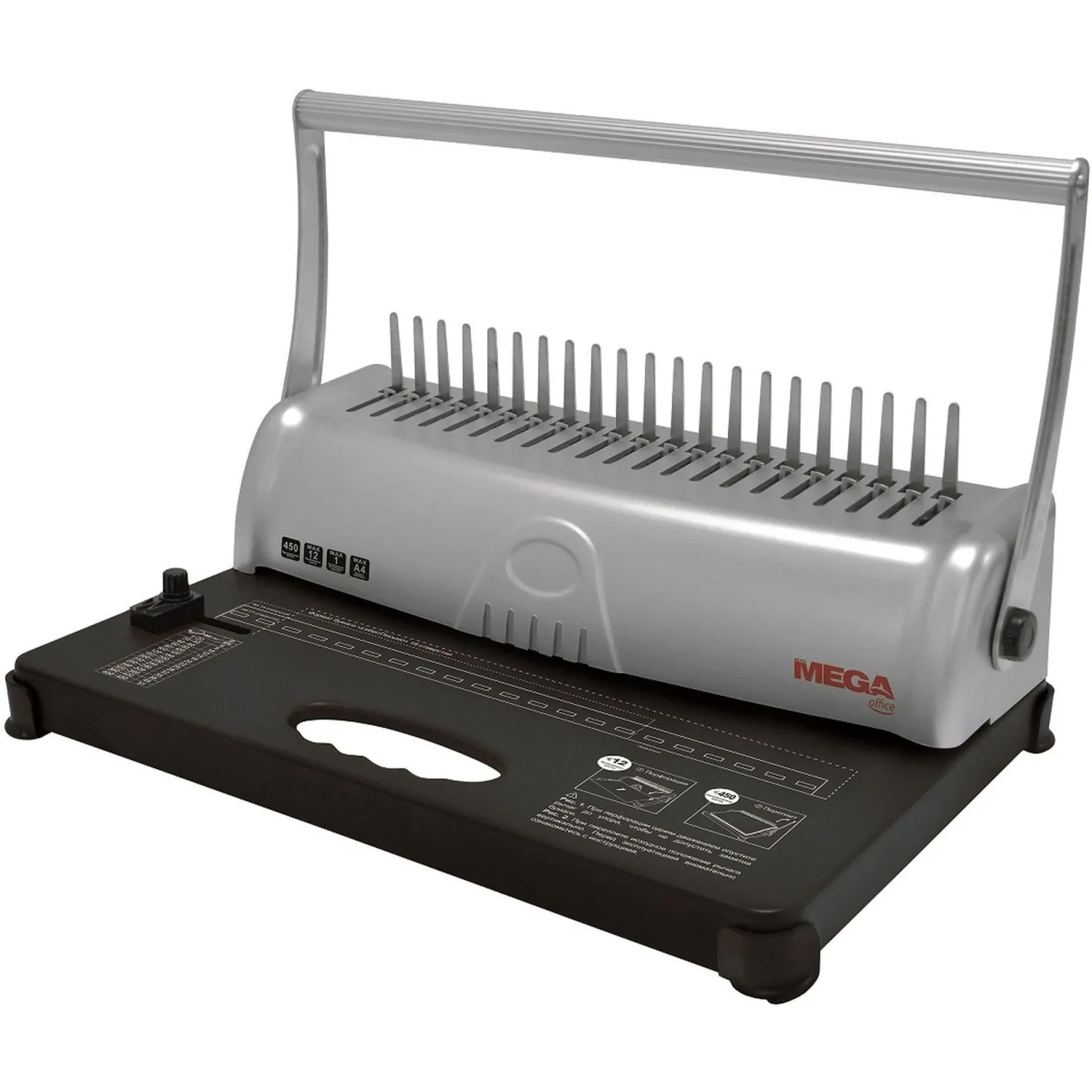 Брошюровщик OB092, А4, 12л./450л., пл.пруж, механический - фото 8