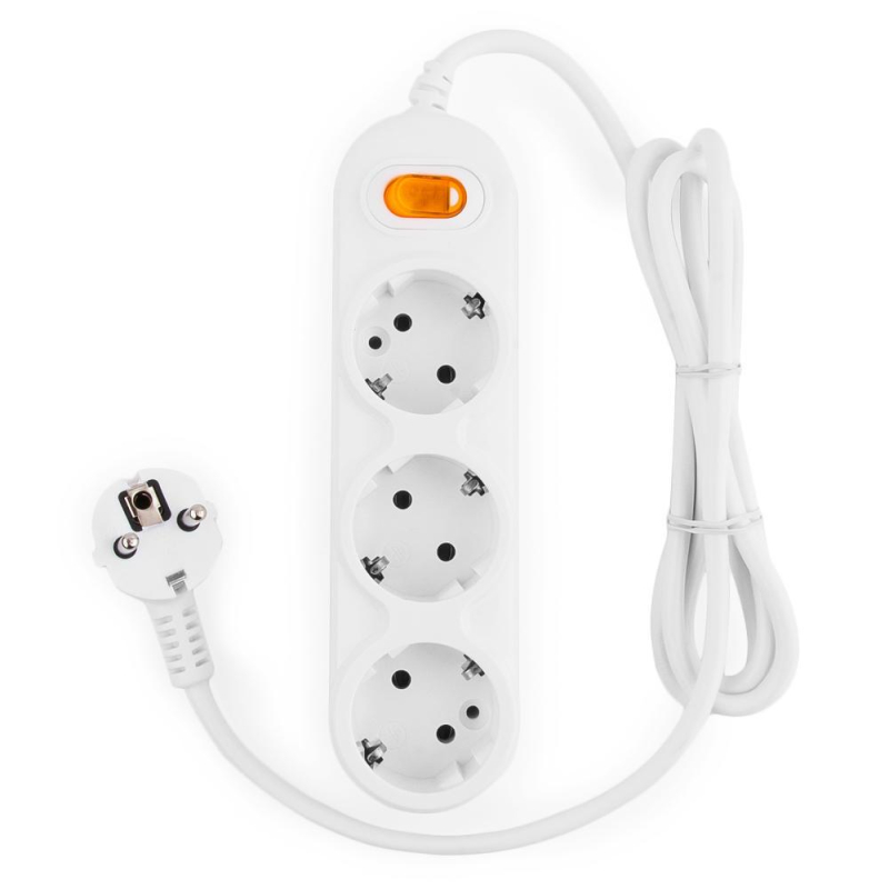Удлинитель Power Cube, 3р/1.5 м с/з выкл., 2200 Вт, 10 А(PC-2-1,5M) - фото 2
