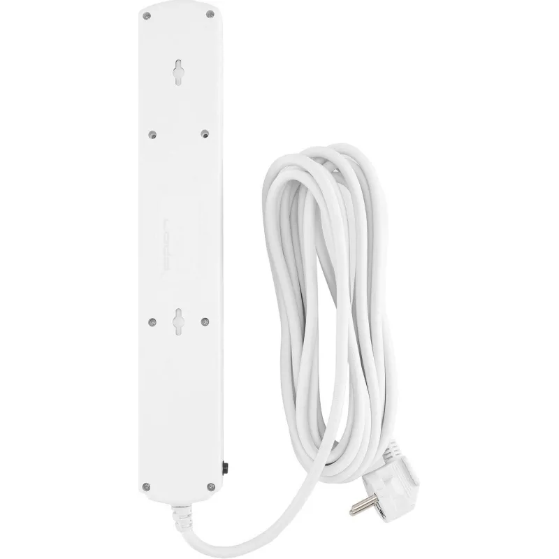 Сетевой фильтр Ippon BK-6-EU-5-16-W 5м (6 розеток) белый (1804847) - фото 3