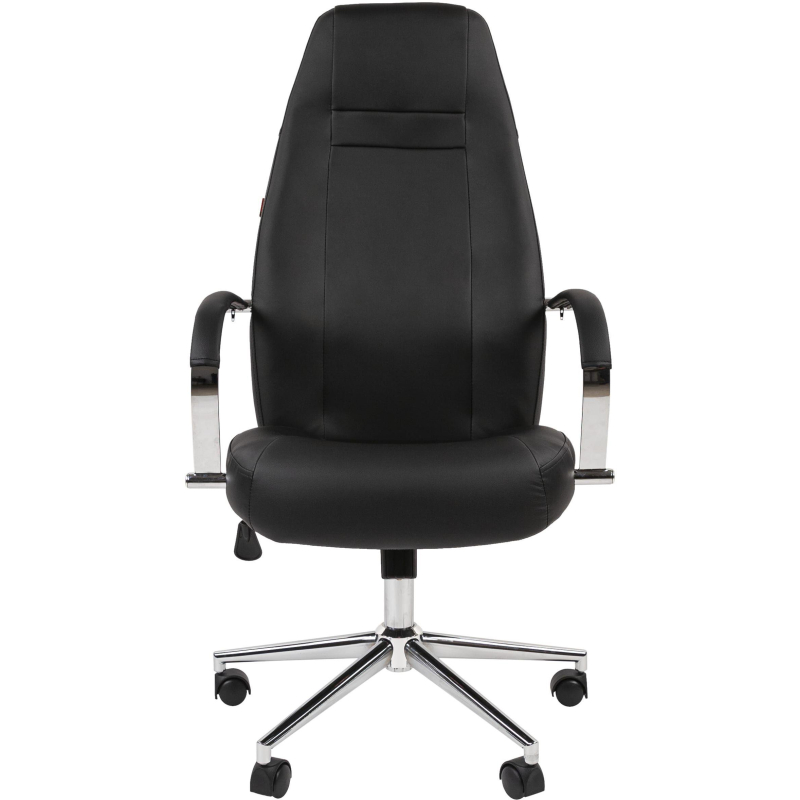 Кресло VT_EChair-555 TPU кожзам черный хром N - фото 2