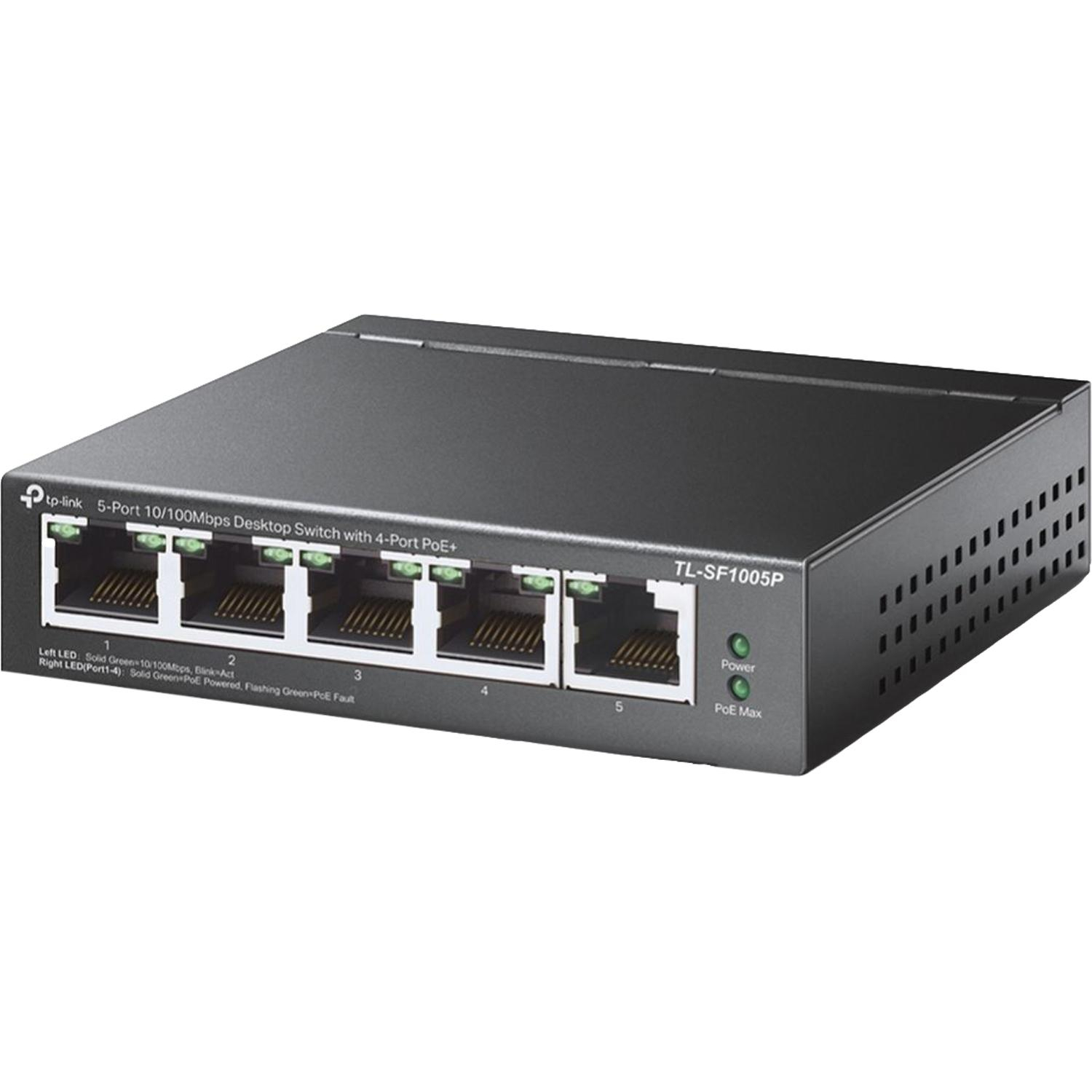 Коммутатор TP-Link /TL-SF1005P/ 5x100Mb 4PoE 58W неуправляемый - фото 1