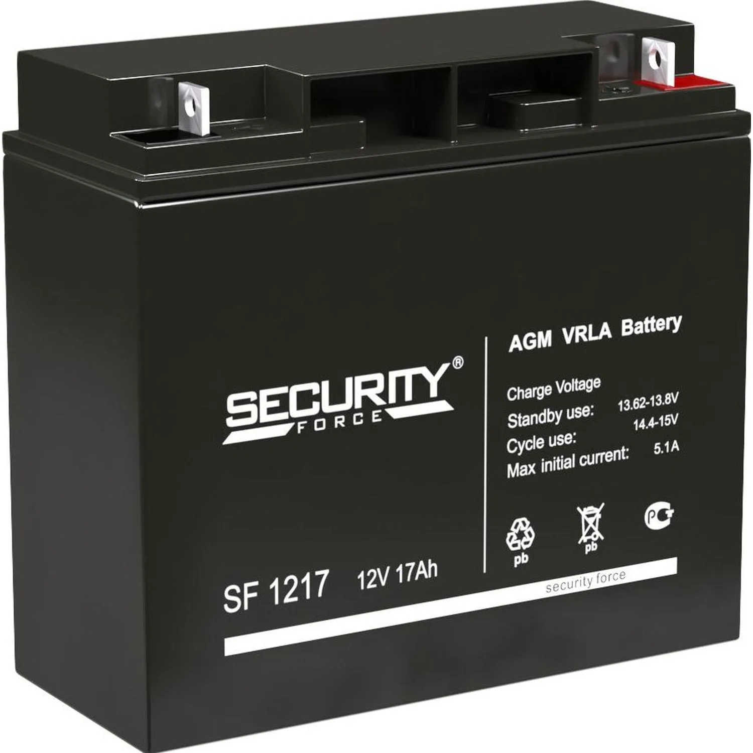Батарея для ИБП Security Force SF 1217(12В/17Ah) - фото 1