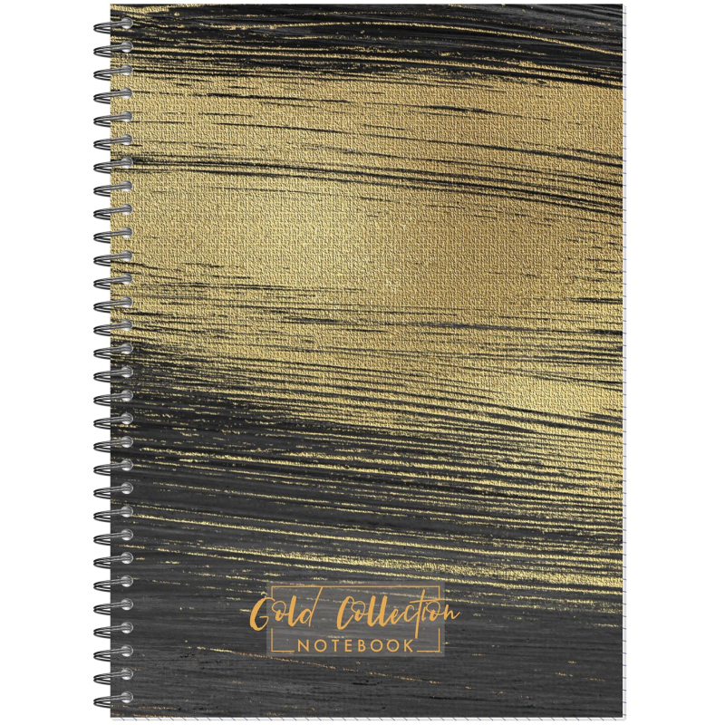 Бизнес-тетрадь А4 96л Attache Selection Gold Collection клет,спир,карт,черн - фото 1