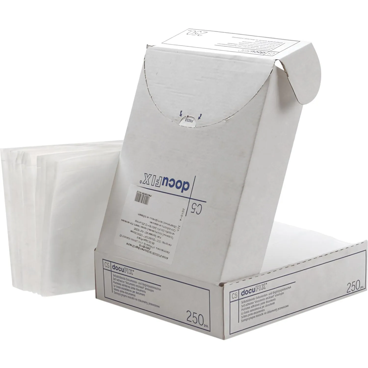 Пакет для сопр.док из прозр. п/э 240x160+15 стрип DocuFIX 250шт/уп - фото 2