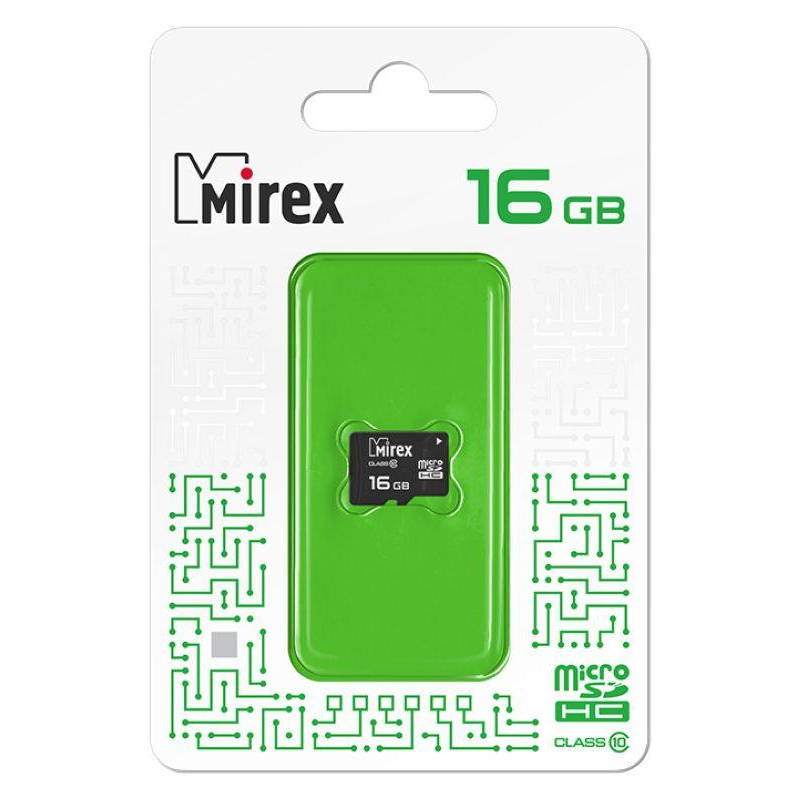 Карта памяти Mirex microSDHC 16Gb (class 10), шт (13612-MC10SD16) - фото 2
