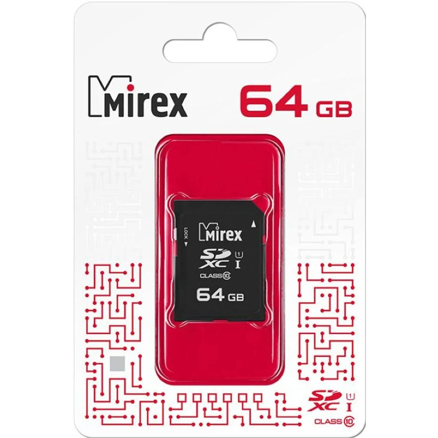 Карта памяти Mirex microSDХC 64Gb (UHS-I, U1, class 10) (13612-MC10SD64) - фото 2