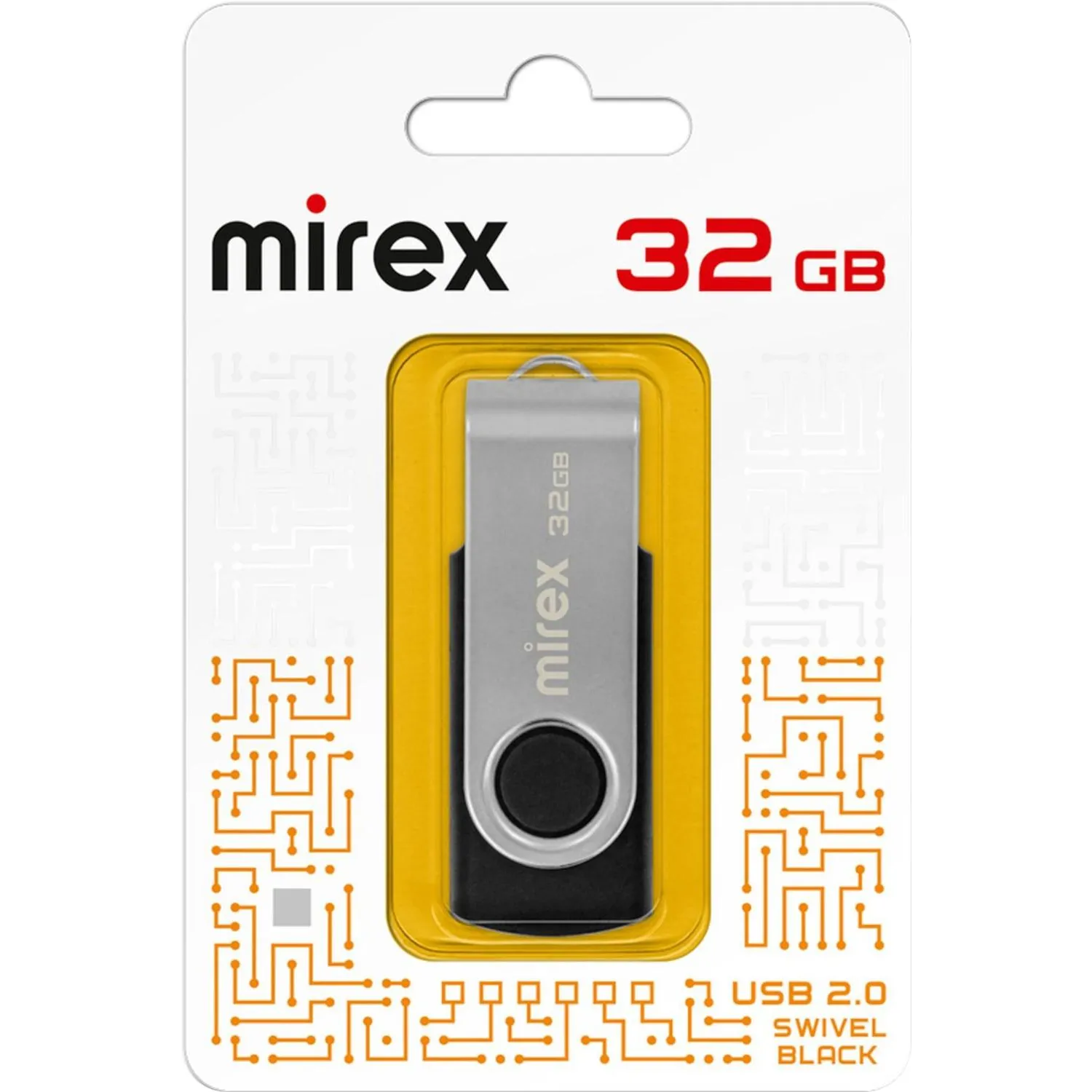 Флеш-память Mirex USB SWIVEL BLACK 32Gb (13600-FMURUS32 ) - фото 4