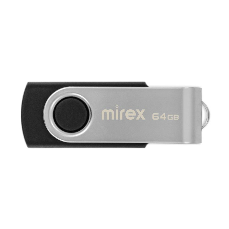 Флеш-память Mirex USB SWIVEL BLACK 64Gb (13600-FMURUS64 ) - фото 1