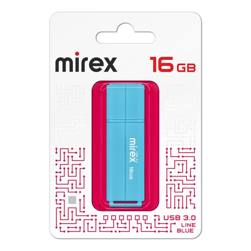 Флеш-память Mirex USB 3.0 LINE BLUE 16Gb (13600-FM3LBU16 ) - фото 3