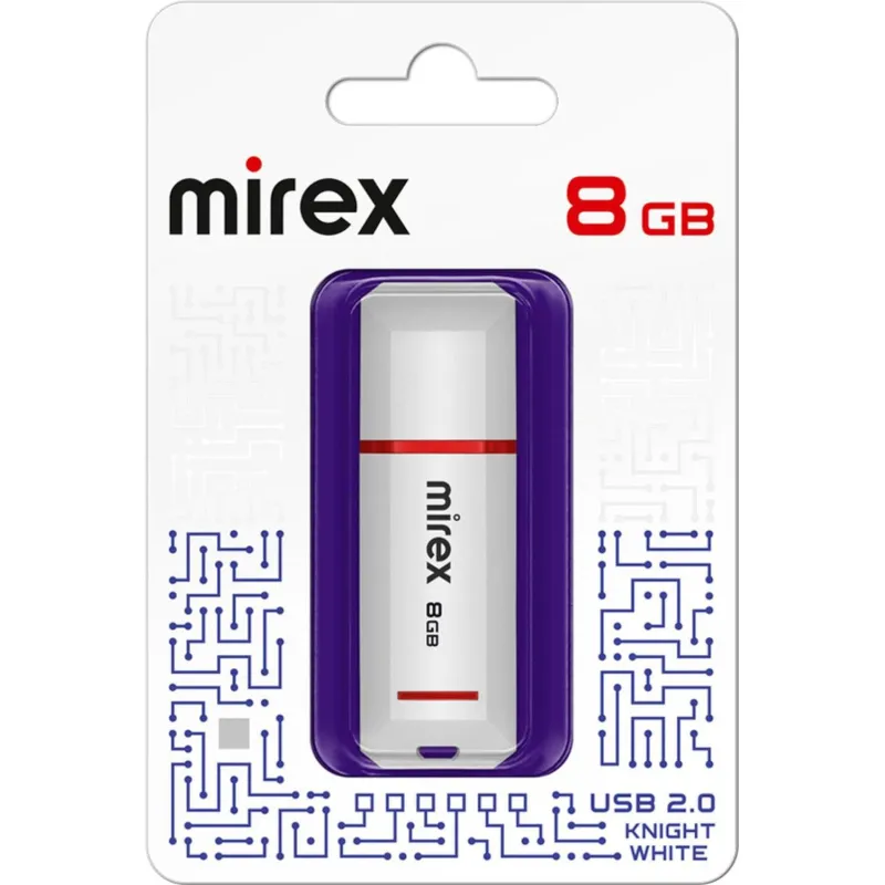 Флеш-память Mirex USB KNIGHT WHITE 8Gb (13600-FMUKWH08 ) - фото 3