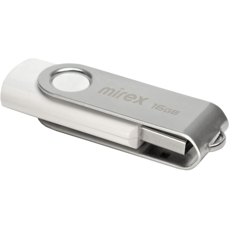 Флеш-память Mirex USB SWIVEL WHITE 16Gb (13600-FMUSWT16 ) - фото 2