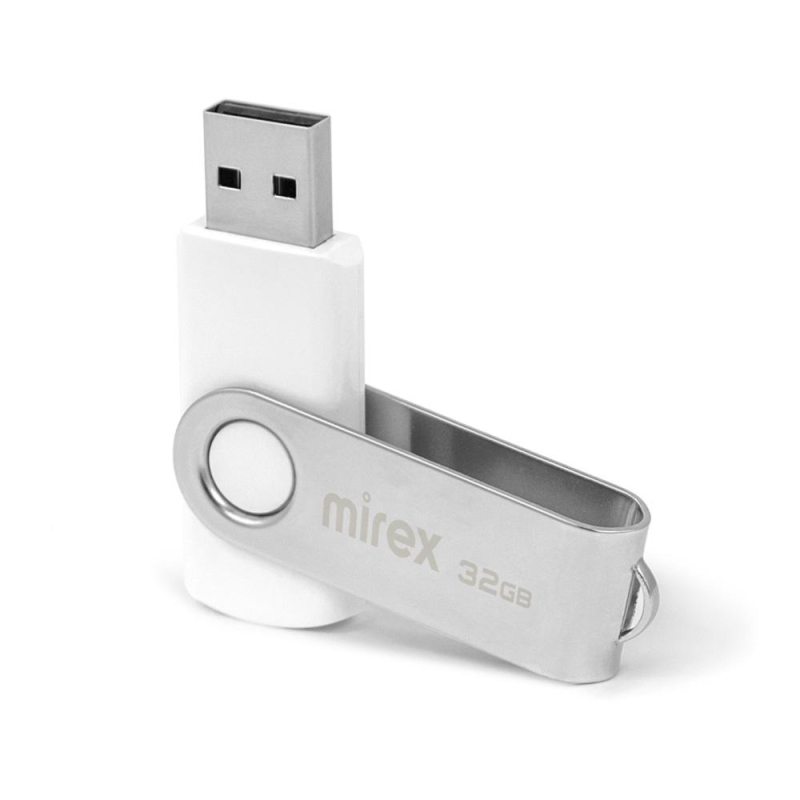 Флеш-память Mirex USB SWIVEL WHITE 32Gb (13600-FMUSWT32 ) - фото 3
