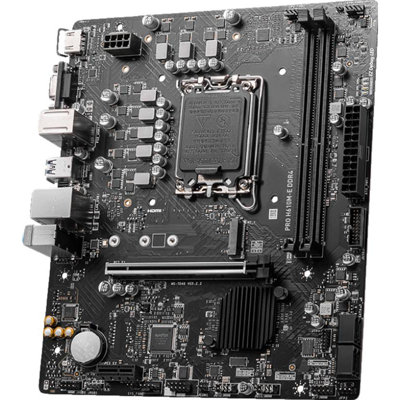 Материнская плата MSI PRO H610M-E DDR4, LGA 1700, Intel H610, mATX, Ret - фото 2